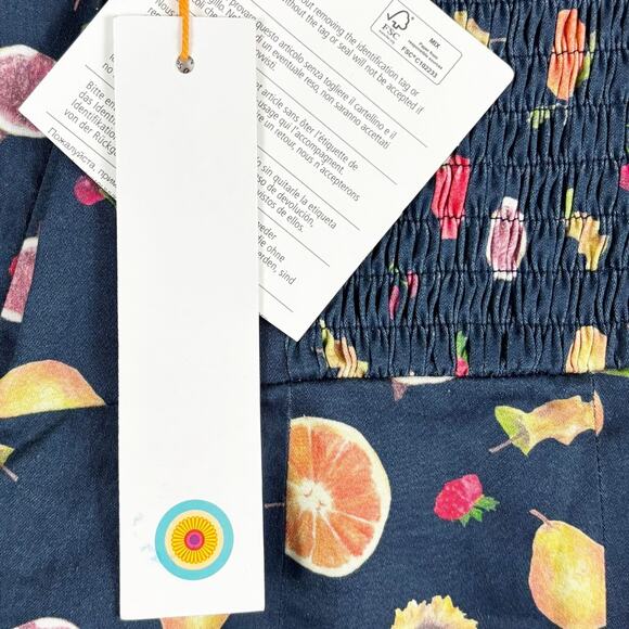 LHD Sainte Maxime Fruit Print Romper NWT Blue 2 - Picture 8 of 9